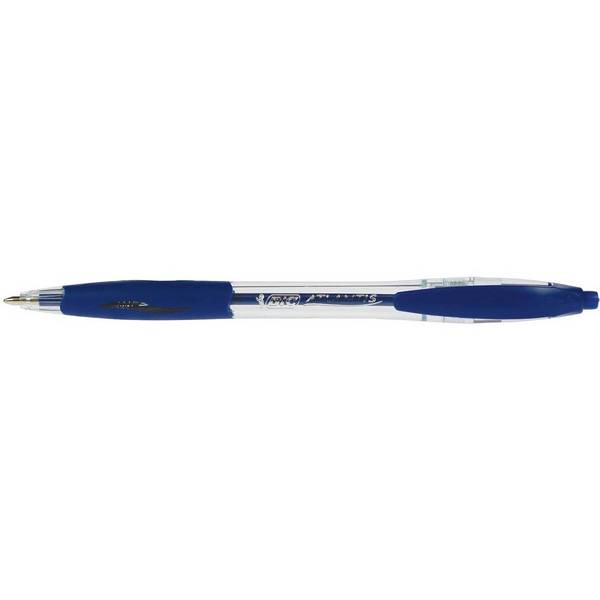 BIC 3086123001305  BIC -  Balpen Atlantis classic grip clic medium blauw