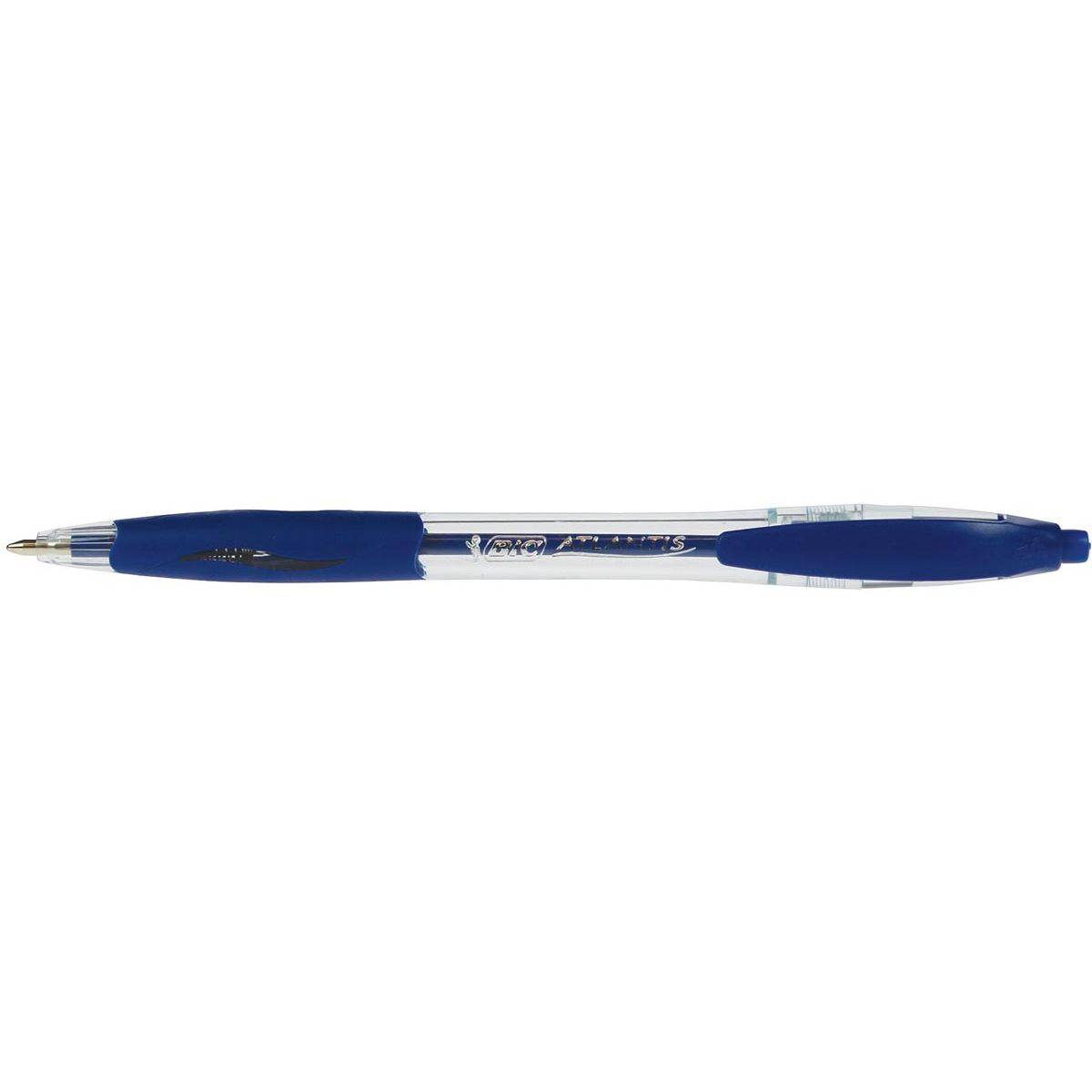 BIC 3086123001305 BIC - Balpen Atlantis classic grip clic medium blauw-0