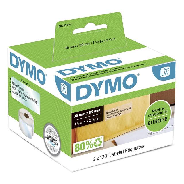 Dymo 5411313991131 Dymo - Etiket labelwriter adressering 36x89 2st trns | 6 stuks-0