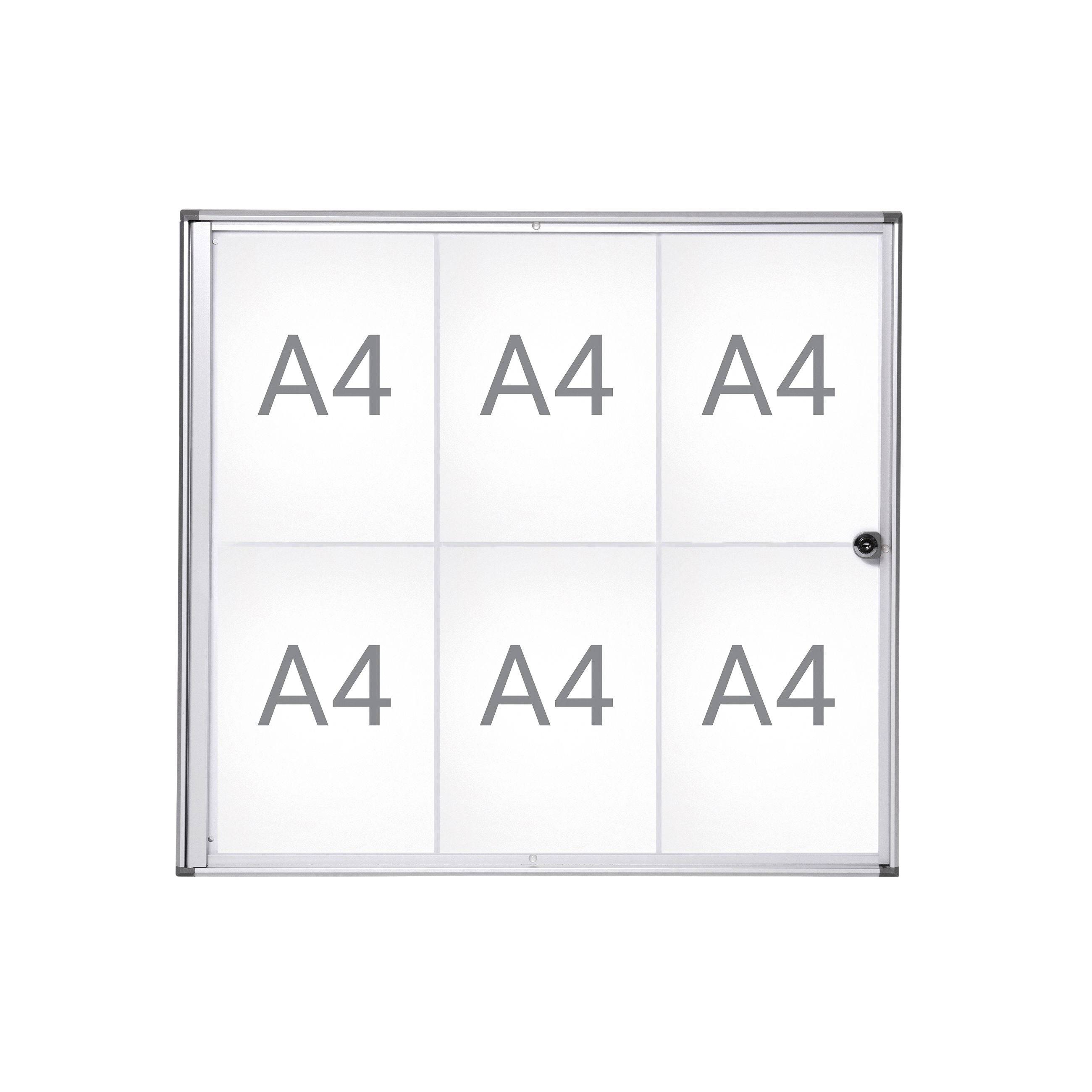Maul 4002390058834 Maul - Binnenvitrine wand extraslim 6xa4 slot-0