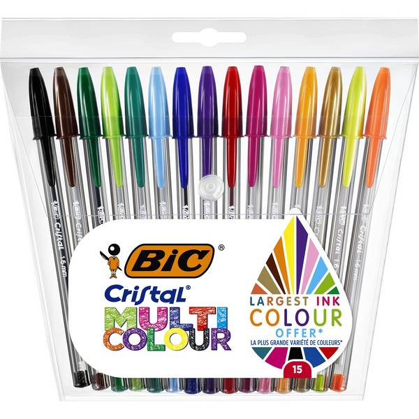 BIC 3086123538870  BIC -  Balpen  cristal multicolour l assorti
