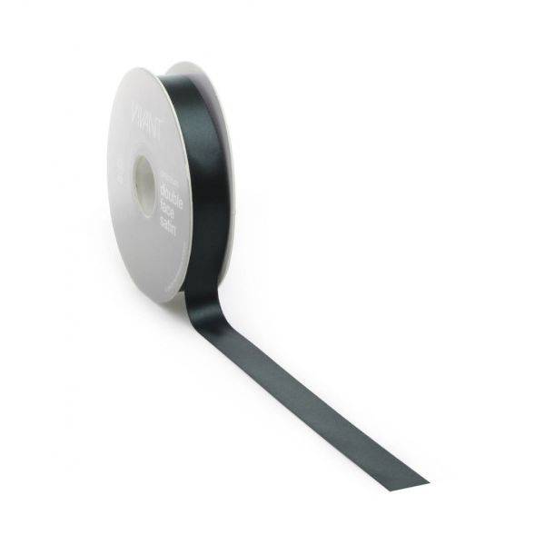 Klika 8713438559058 Satijnlint PREMIUM Double face 25mm x 25 meter dark green-0