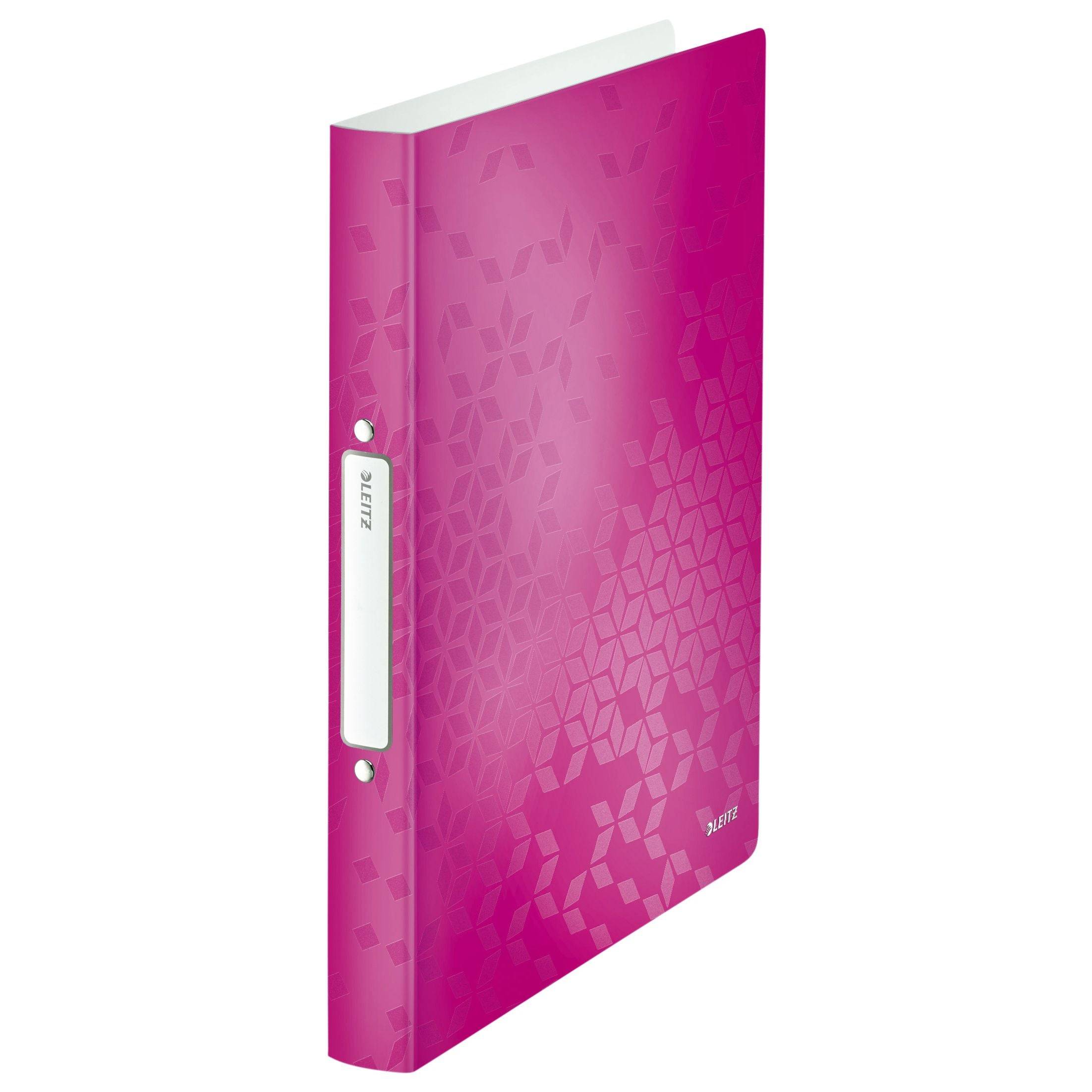 Leitz 4002432561933 Leitz - Ringband wow a4 2-rings o-mech 32mm pp roze | 10 stuks-0
