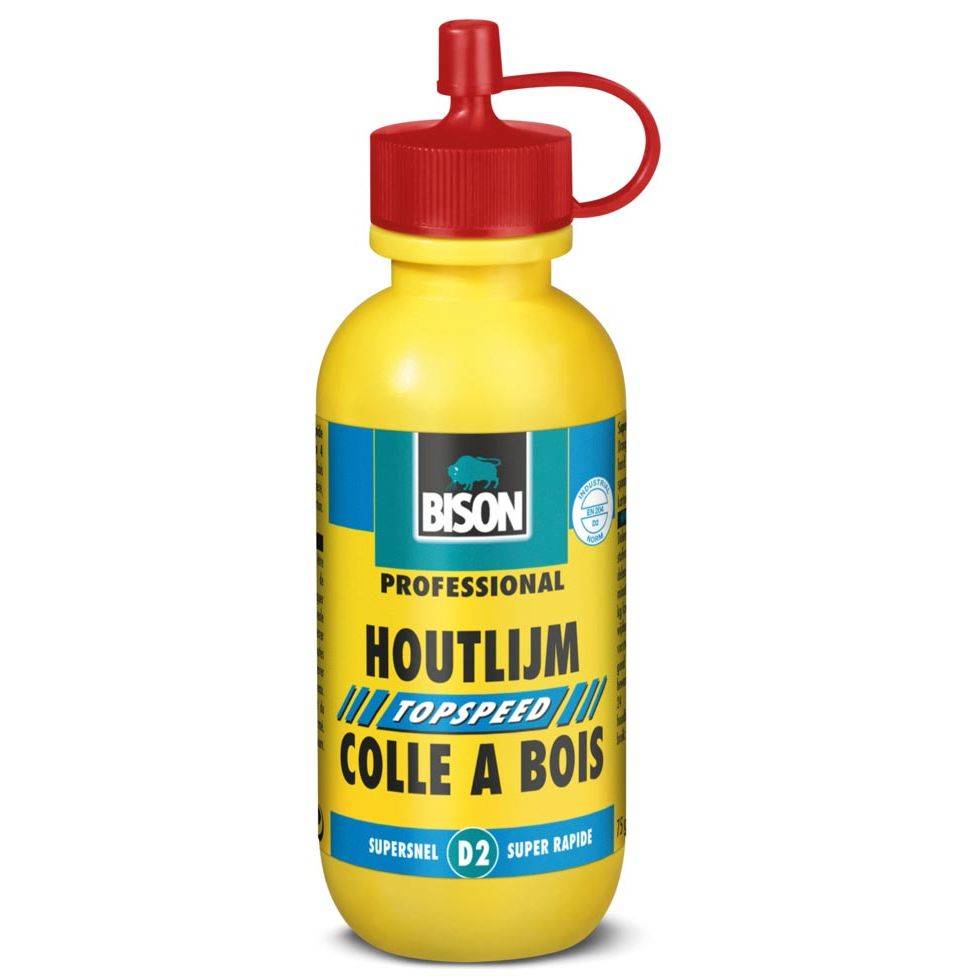 Bison 8710439002606 Bison - houtlijm topspeed, flacon van 75 ml, wit-0