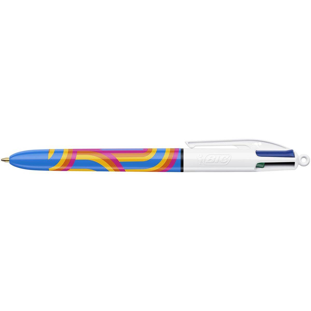BIC 3086123776739 BIC - Colours Lines 4-kleurenbalpen, medium, medium, blauw-0