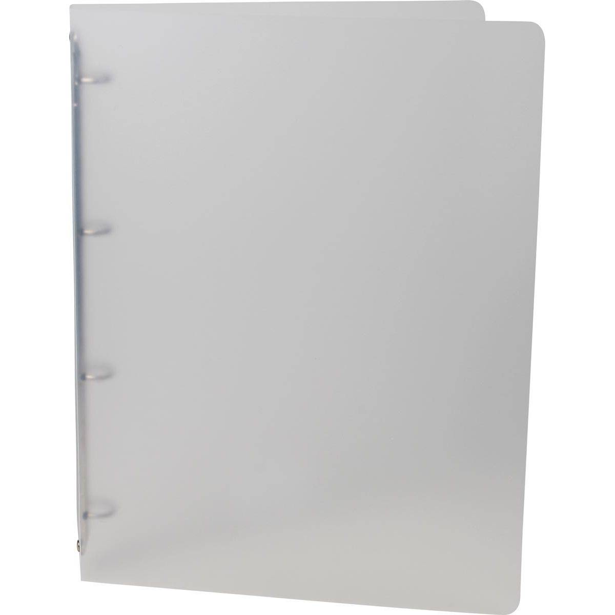 Alpha 5414202700487 Alpha - ringmap, voor ft A4, uit PP, 4 ringen van 16 mm, transparant wit-0