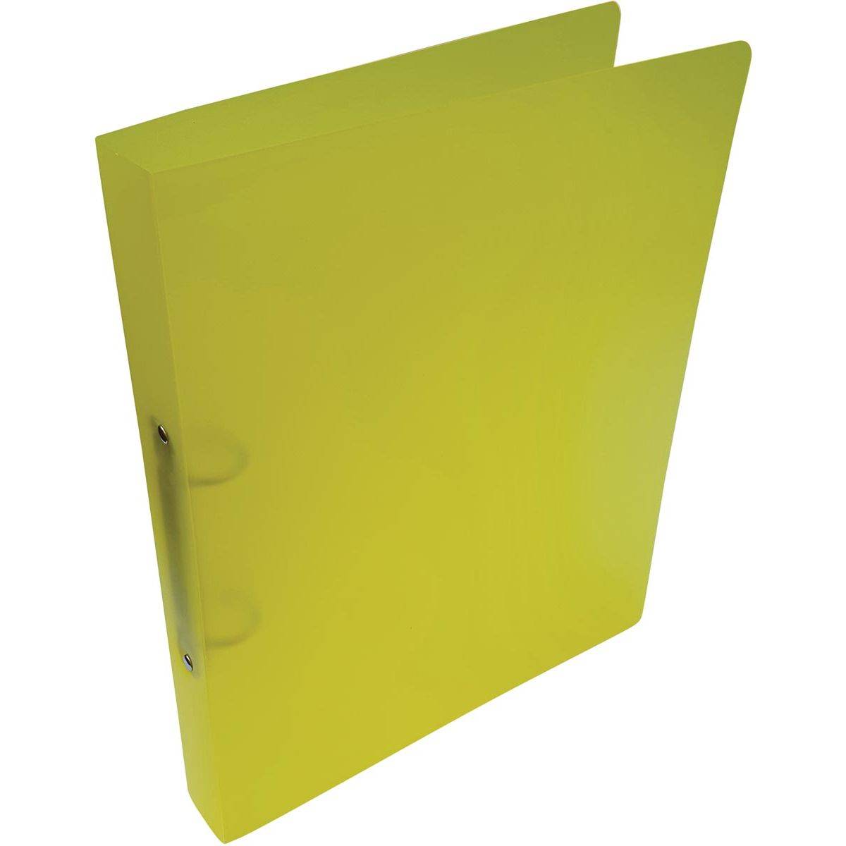 Alpha 5414202701699 Alpha - ringmap, voor ft A4, uit PP, 2 ringen van 25 mm, transparant geel-0