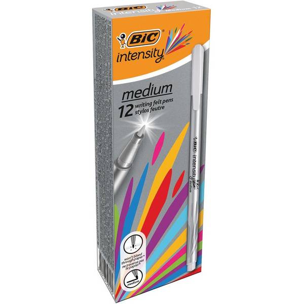 BIC 3086123514959  BIC -  fineliner Intensity, medium, grijs