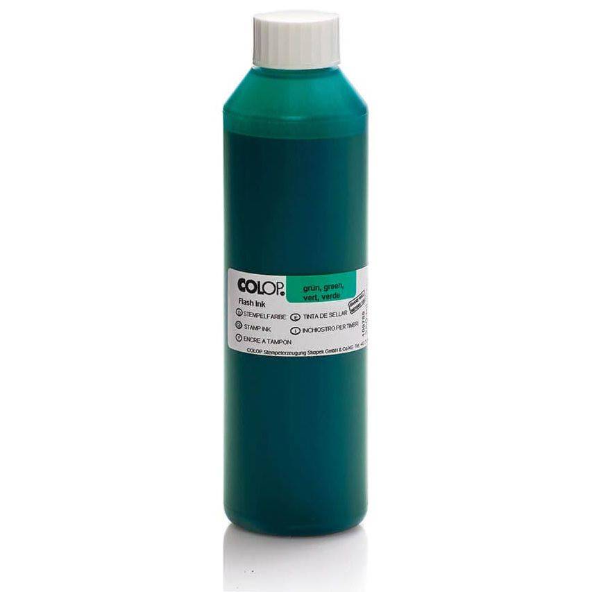 Colop 9004362412168 Colop - Flash inkt, groen, fles van 250 ml-0
