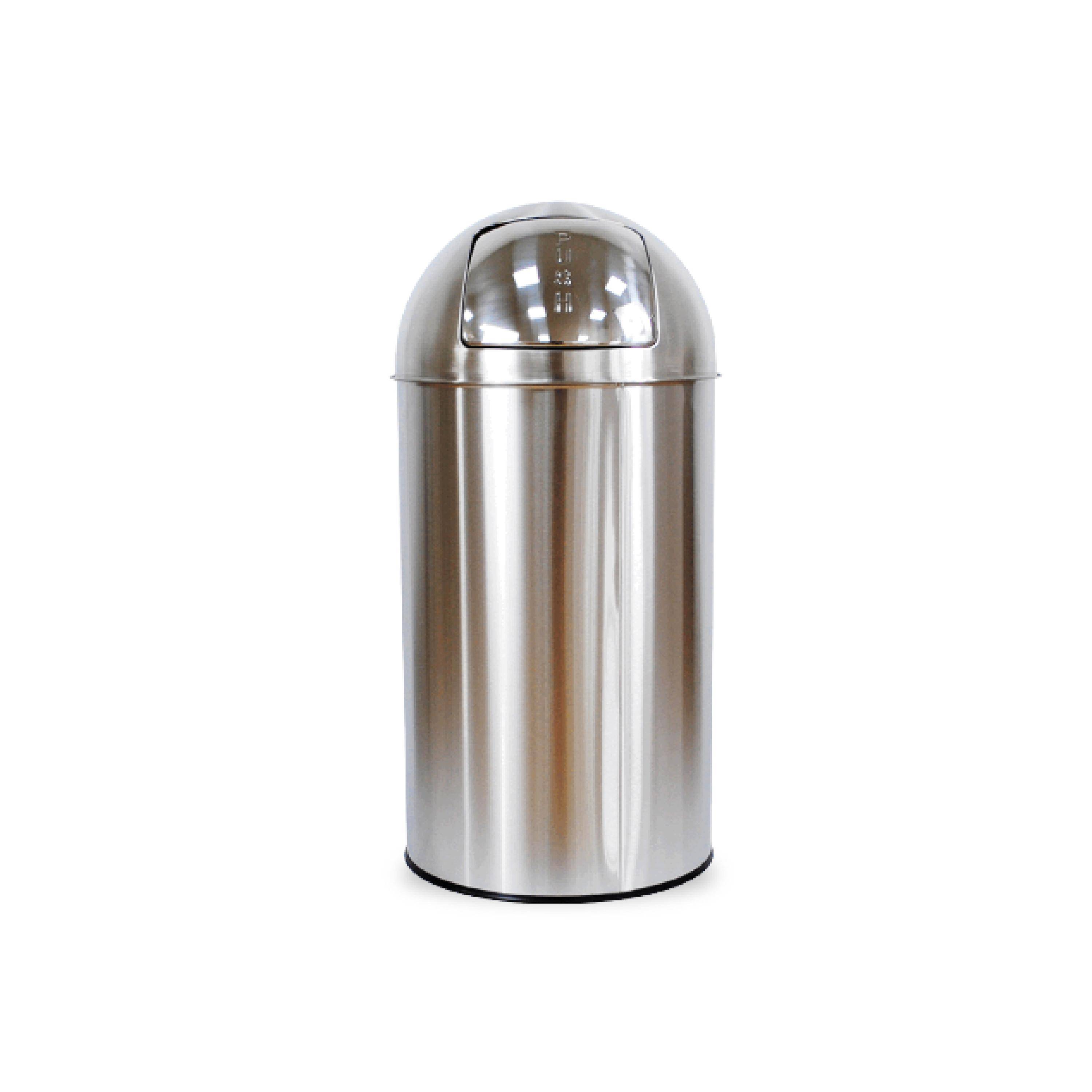 Brasq 8720929104819 Brasq - Afvalbak push bin pb230+ 30 liter rvs-0