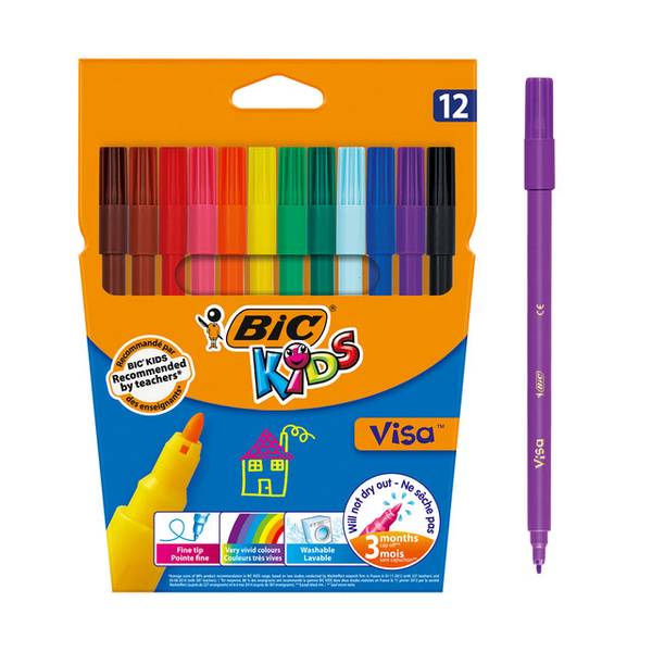 BIC 3086128886952  BIC -  Kleurstift kids visa f assorti | 25 stuks