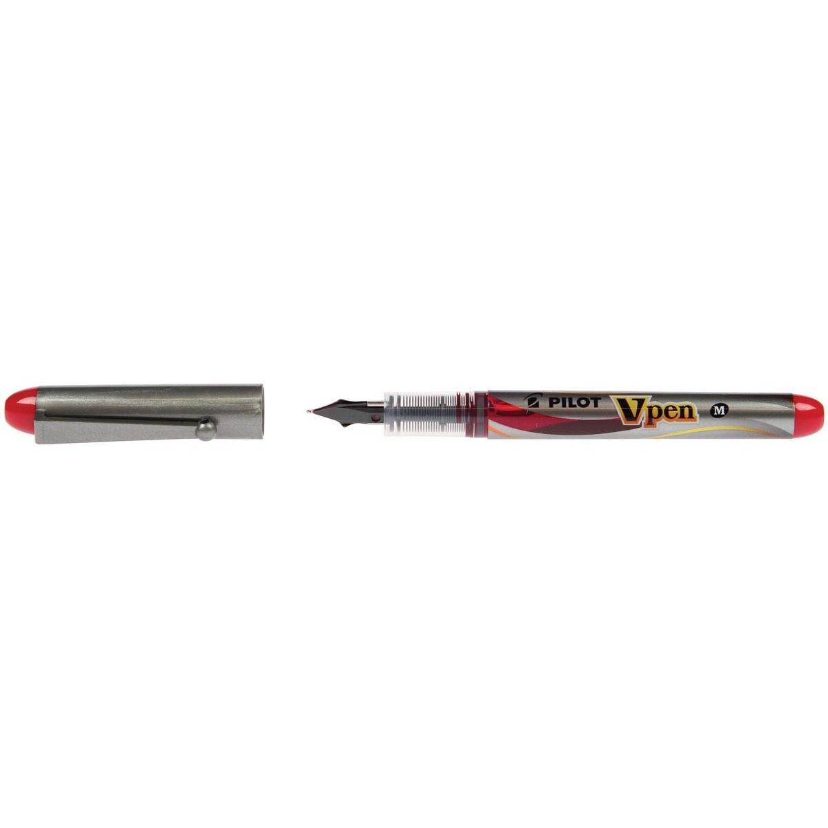 Pilot 4902505281631 Pilot - vulpen V-Pen Silver rood-0