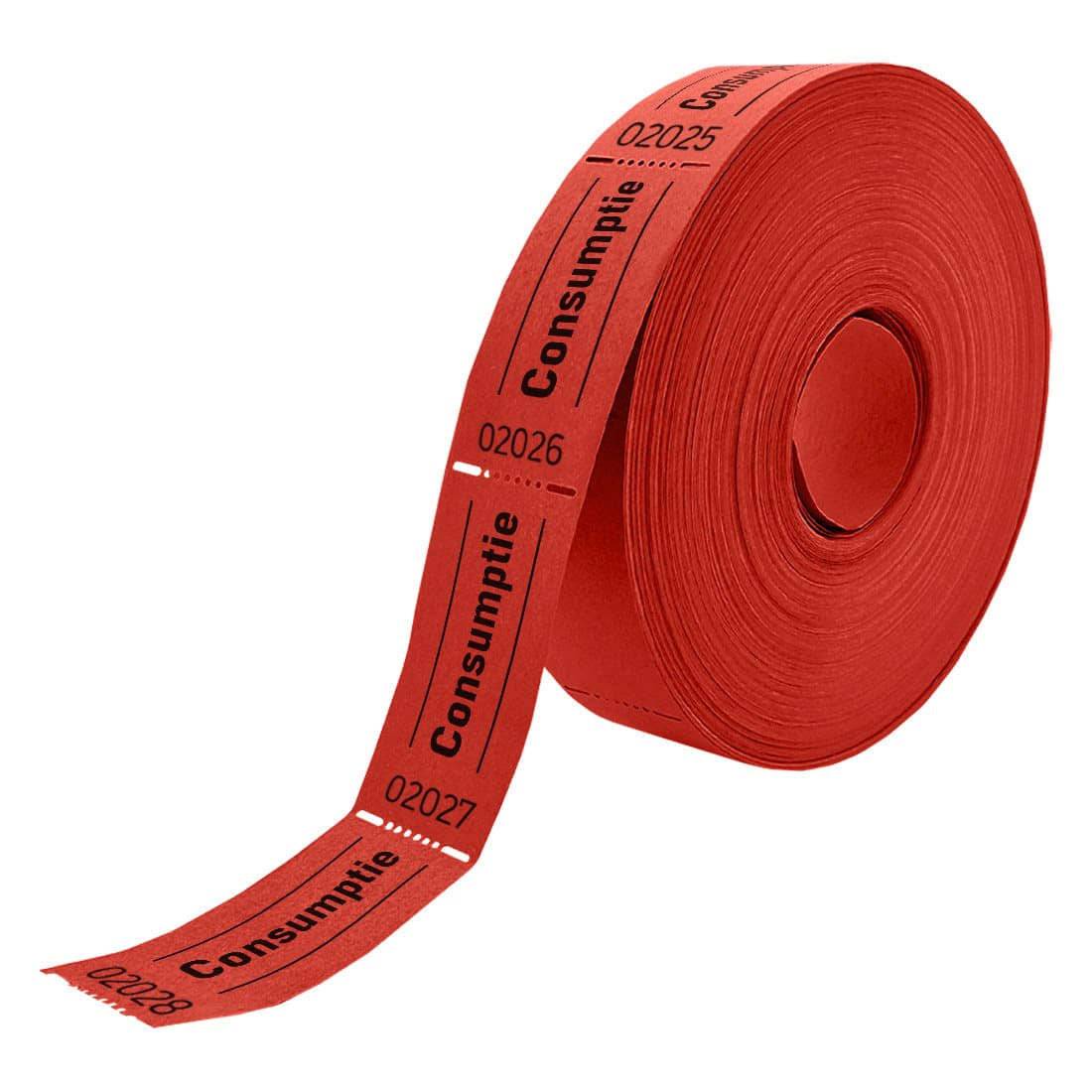 Klika 8718734207306 Combicraft - Consumptiebon 57x30mm 2zijdig rd 2x1000-0