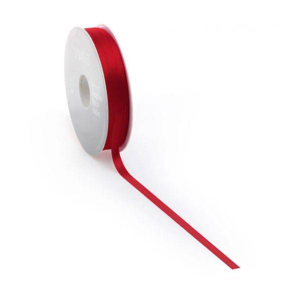 Klika 8713438557702 Satijnlint PREMIUM Double face 10mm x 25 meter warm red-0