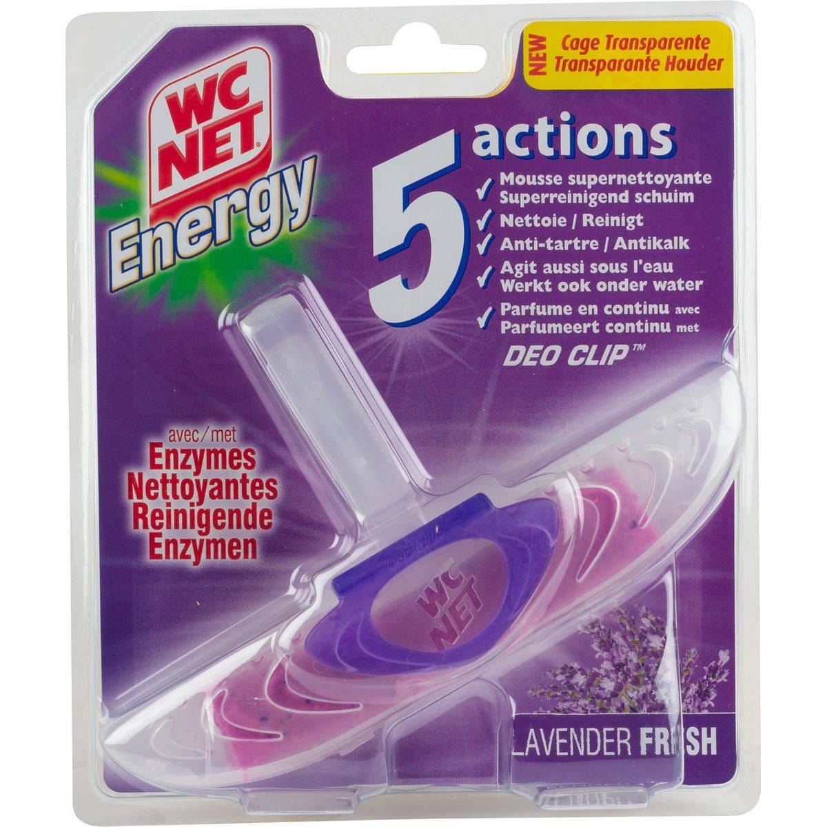 Klika 5410513011571 WC Net - Energy toiletblokje Lavendel Fresh-0