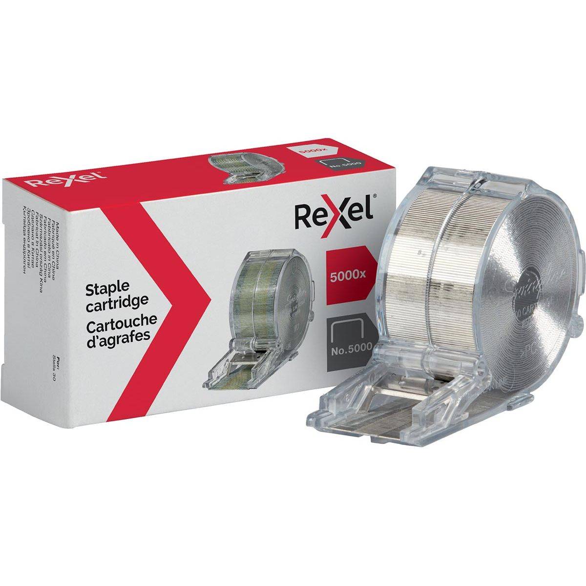 Rexel 5010255063083 Rexel - Nr.5000 cartridge met nietjes voor Stella 30, 5000 nietjes-0