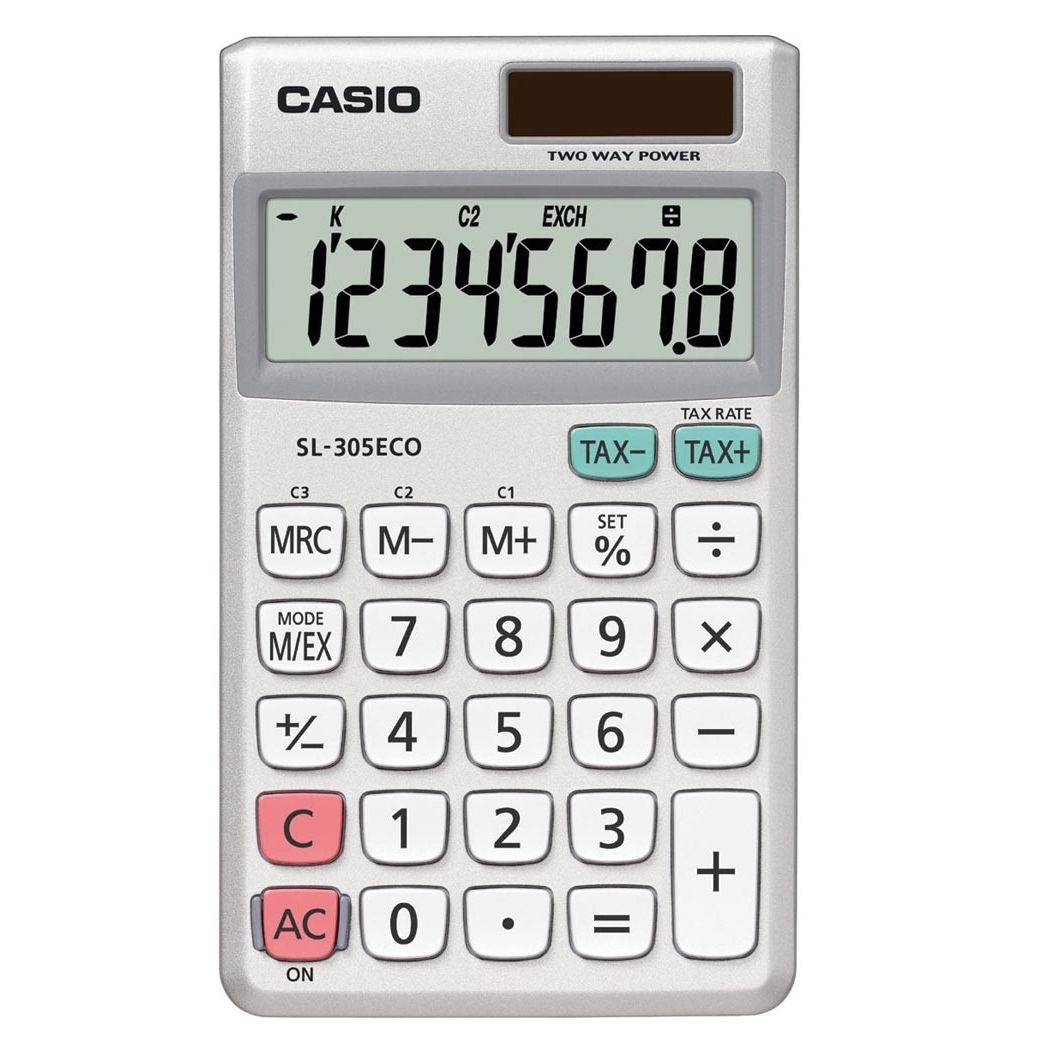 Casio 4971850185710 Casio - zakrekenmachine SL-305 ECO-0