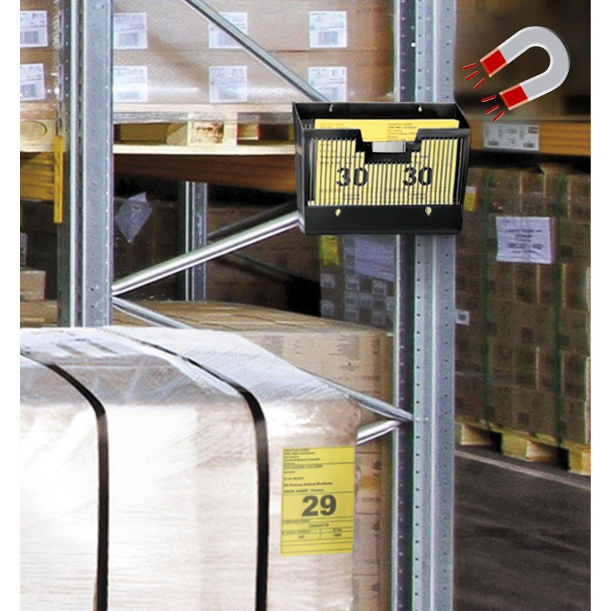 CEP 3462159009957 CEP - First wandfolderhouder horizontaal, 1 vak, magnetisch, zwart-0