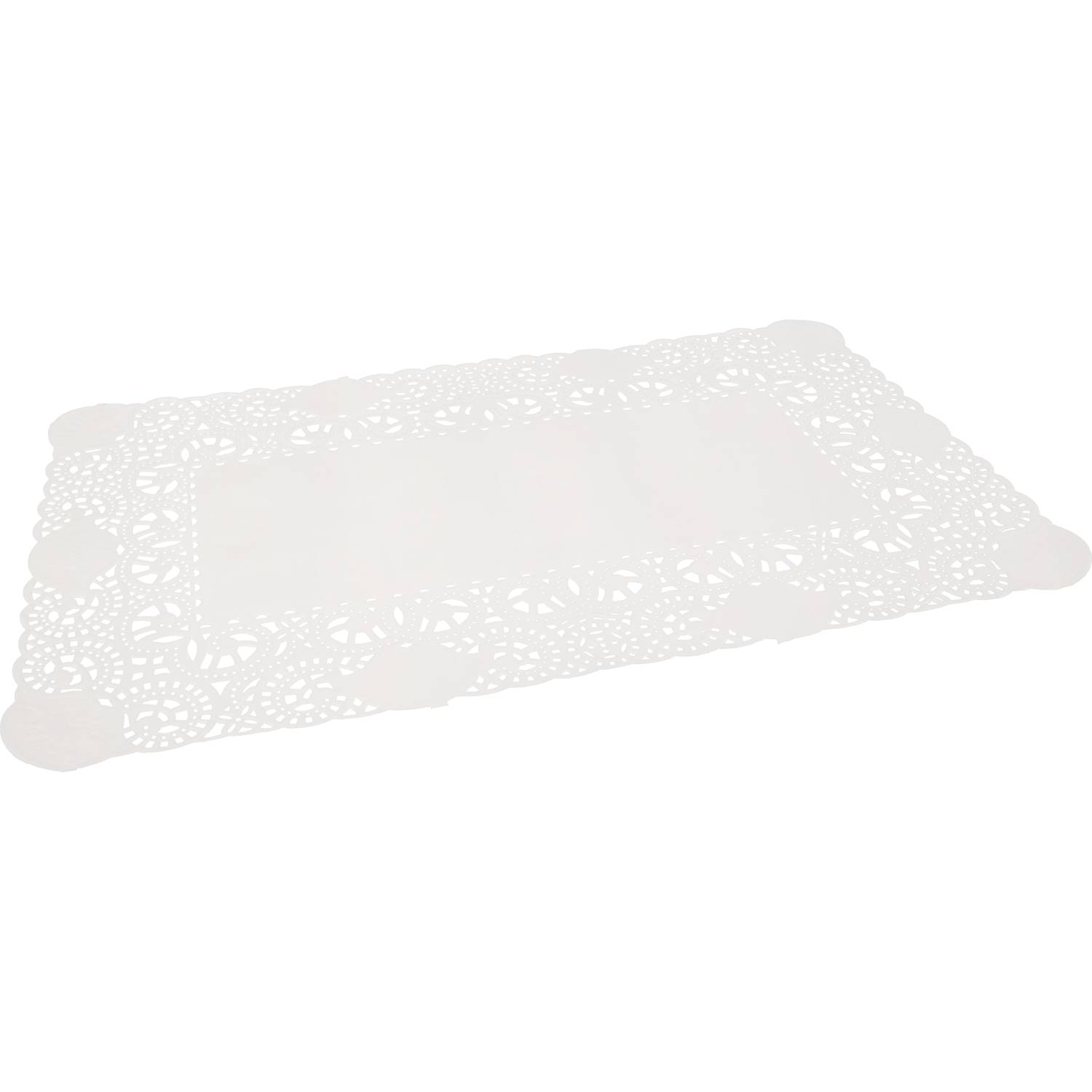 Klika 8710653076759 Klika - Taartrand | papier | 30x18cm | rechthoekig | wit | 2000 stuks-0