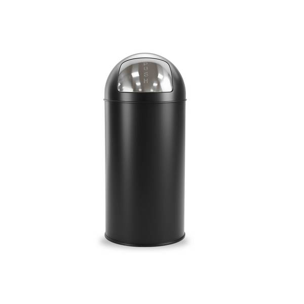 Brasq 8720929104802  Brasq -  Afvalbak  push bin pb230+ 30 liter zwart