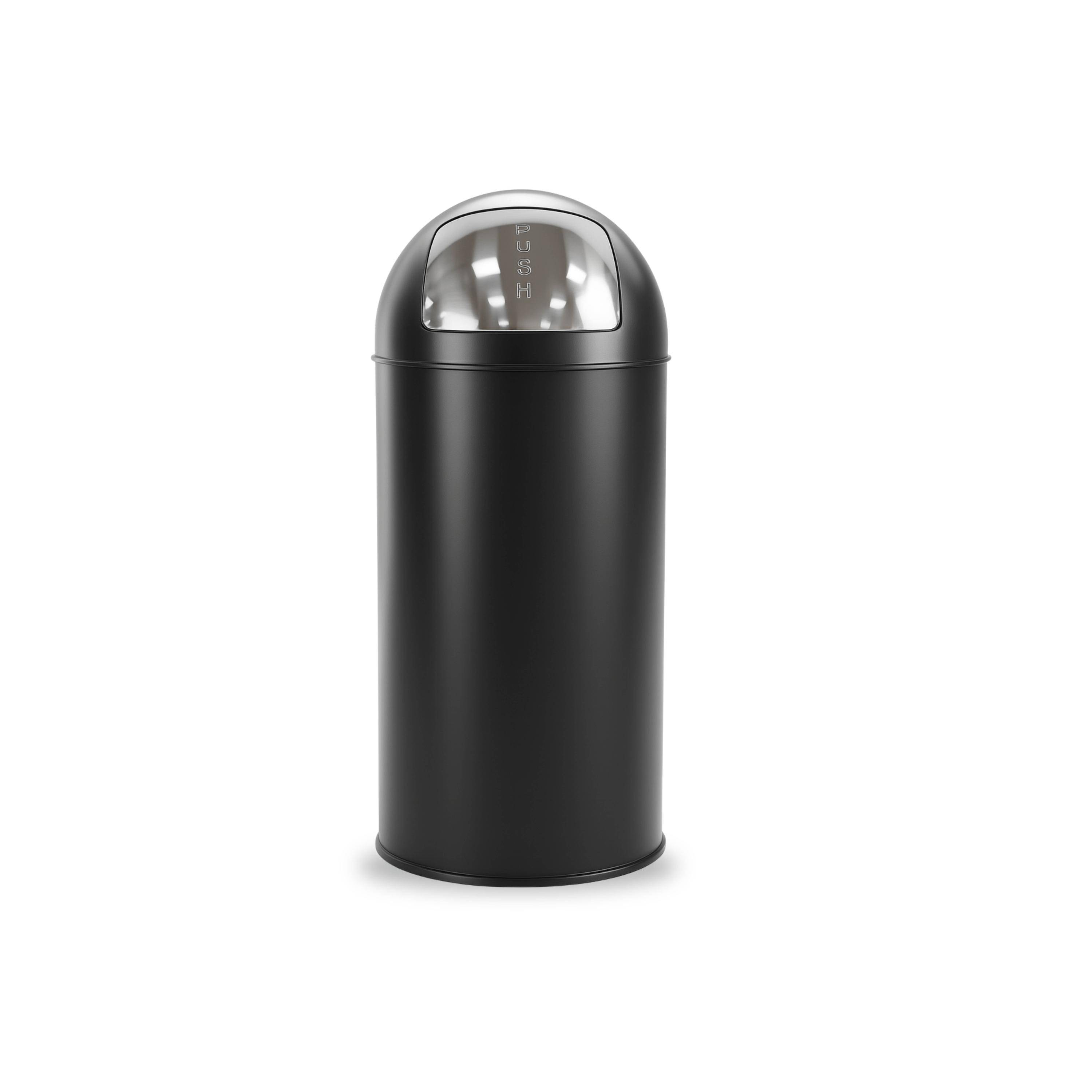 Brasq 8720929104802 Brasq - Afvalbak push bin pb230+ 30 liter zwart-0