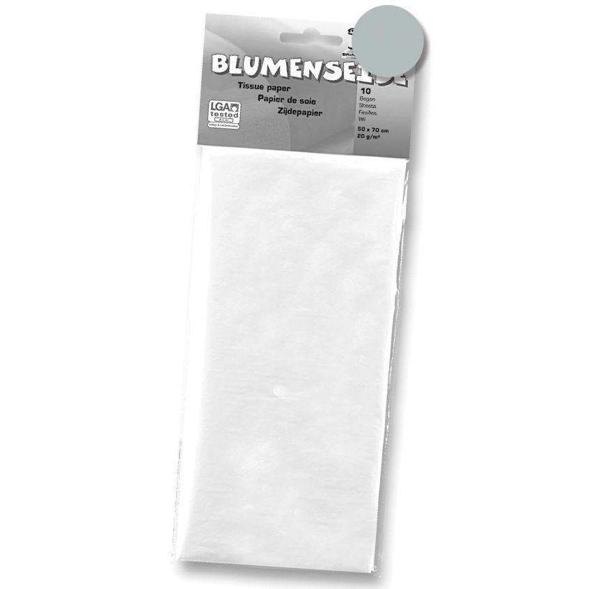 Folia 4001868034462 Folia - zijdepapier zilver-0