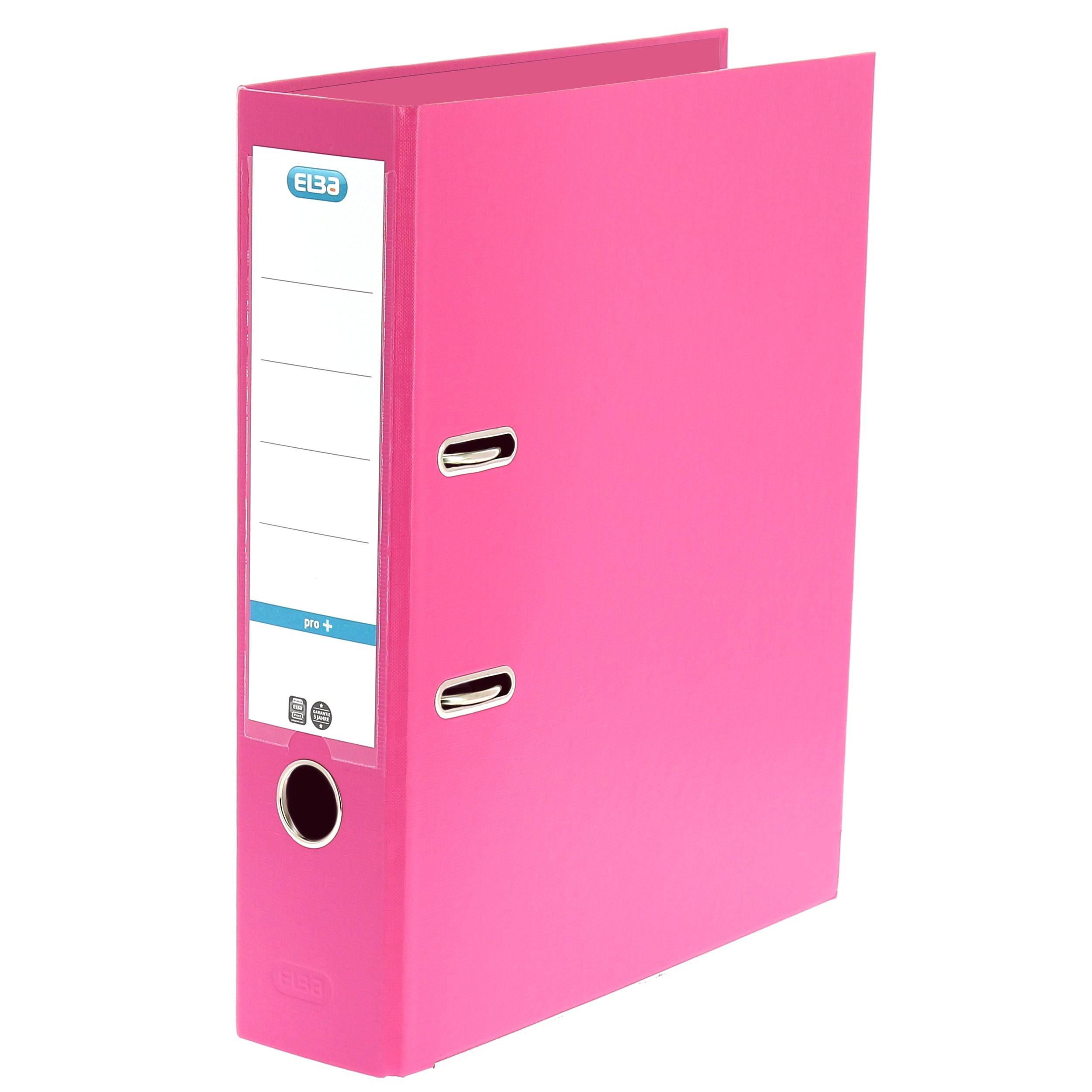 Elba 4002030142114 Elba - Ordner smart a4 80mm pp roze-0