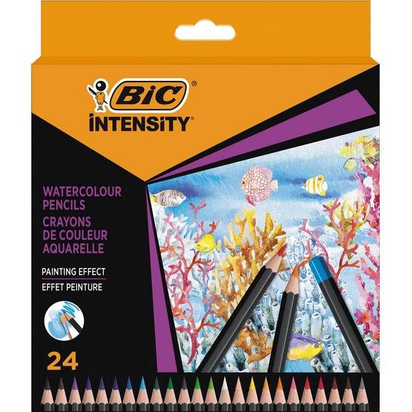 BIC 3086123717206  BIC -  aquarelpotlood Intensity, etui van 24 stuks