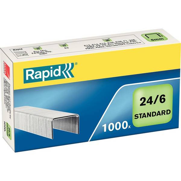 Rapid 7313468556006  Rapid -  Nietjes 24/6, gegalvaniseerd, doos van 1.000 nietjes