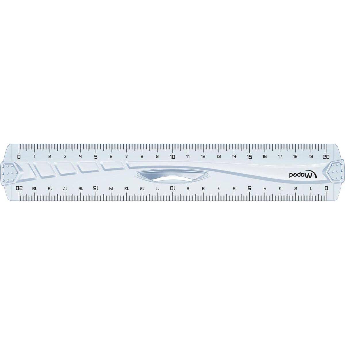 Maped 3154142421203 Maped - decimeterlat Geometric dubbele decimeter, 20 cm-0