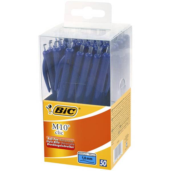 BIC 5410168120963  BIC -  Balpen  m10 tubo 50 m blauw
