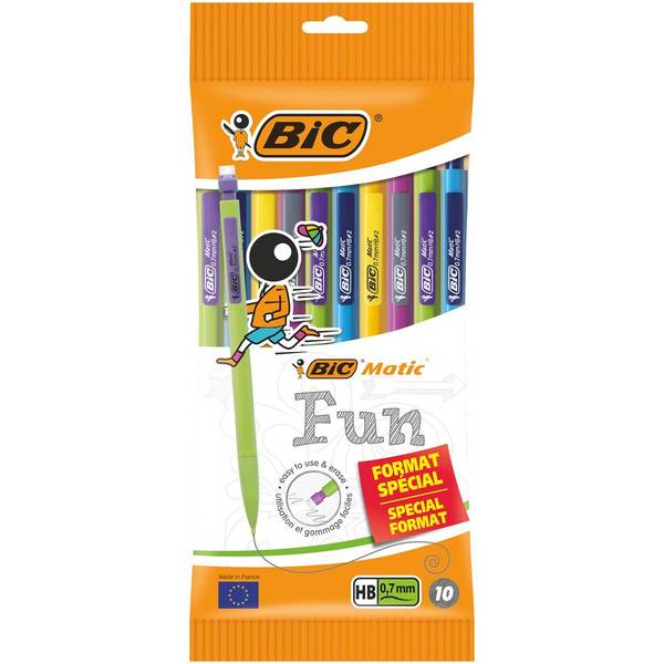 BIC 3086123504172  BIC -  Matic vulpotlood Fun 0,7 mm, ophangzakje van 10 stuks
