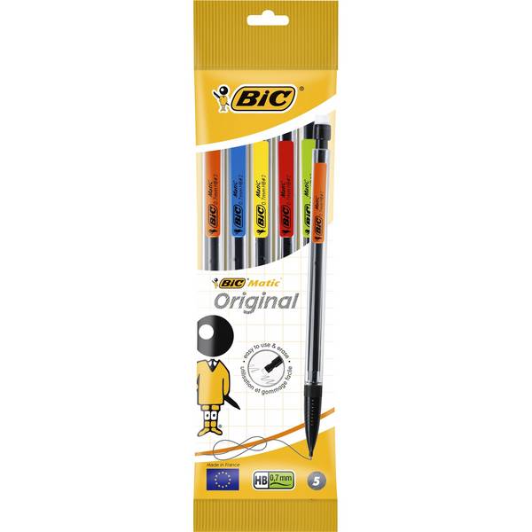 BIC 3086120015275  BIC -  Vulpotlood  matic original hb 0.7mm assorti