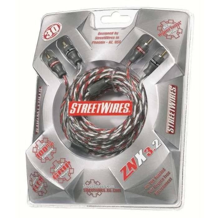 MTX AUDIO MTX RCA StreetWires ZNX3.2 kabel 3 m gebalanceerd 100% ZeroNoise koper-1