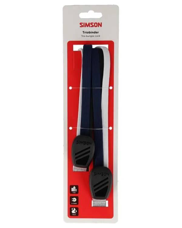 Triobinder Simson 60cm - zwart/blauw/wit