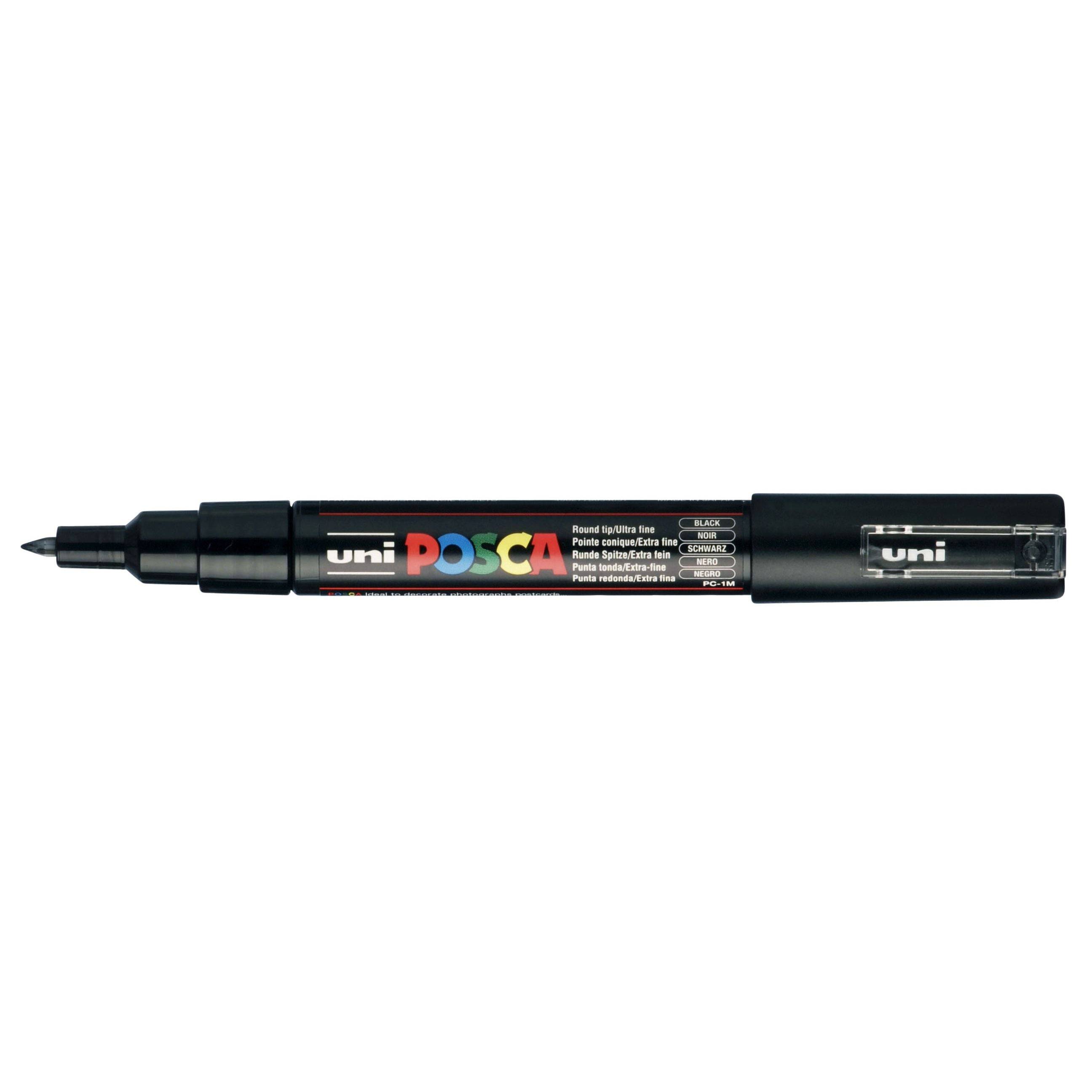 Posca 4548351116897 Posca - Paintmarker uni pc1mc ef zwart | 6 stuks-0