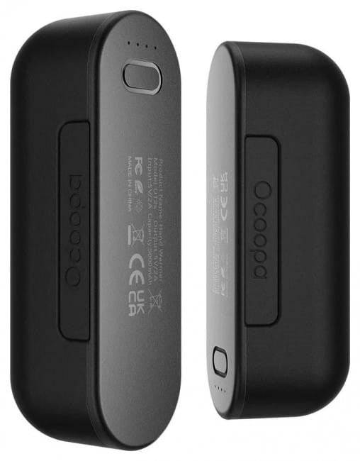 OCOOPA Handwarmers 2 Stuks Zwart 10000mAh Oplaadbaar UT2s-0