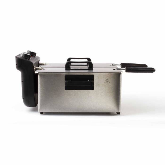 LIVOO DOC217 Dubbele Frituurpan - 2 x 3 L - 3300W - RVS-3