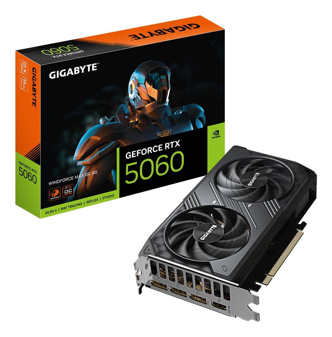 Gigabyte GeForce RTX 5060 WINDFORCE MAX OC 8GB Grafische Kaart GV-N5060WF2MAX OC-8GD-0