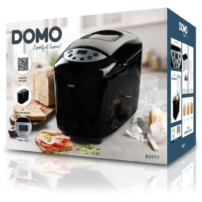 DOMO B3977 Broodmachine - 850W - 1000 g, 1250 g, 1500 g - 17 Programma's - LCD Scherm-4