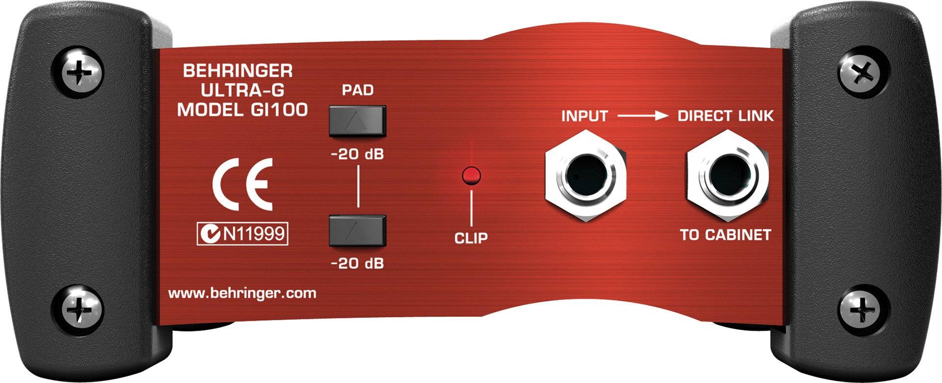 Behringer GI100 - Direct Box - 765 g - 000-13700-00010-2