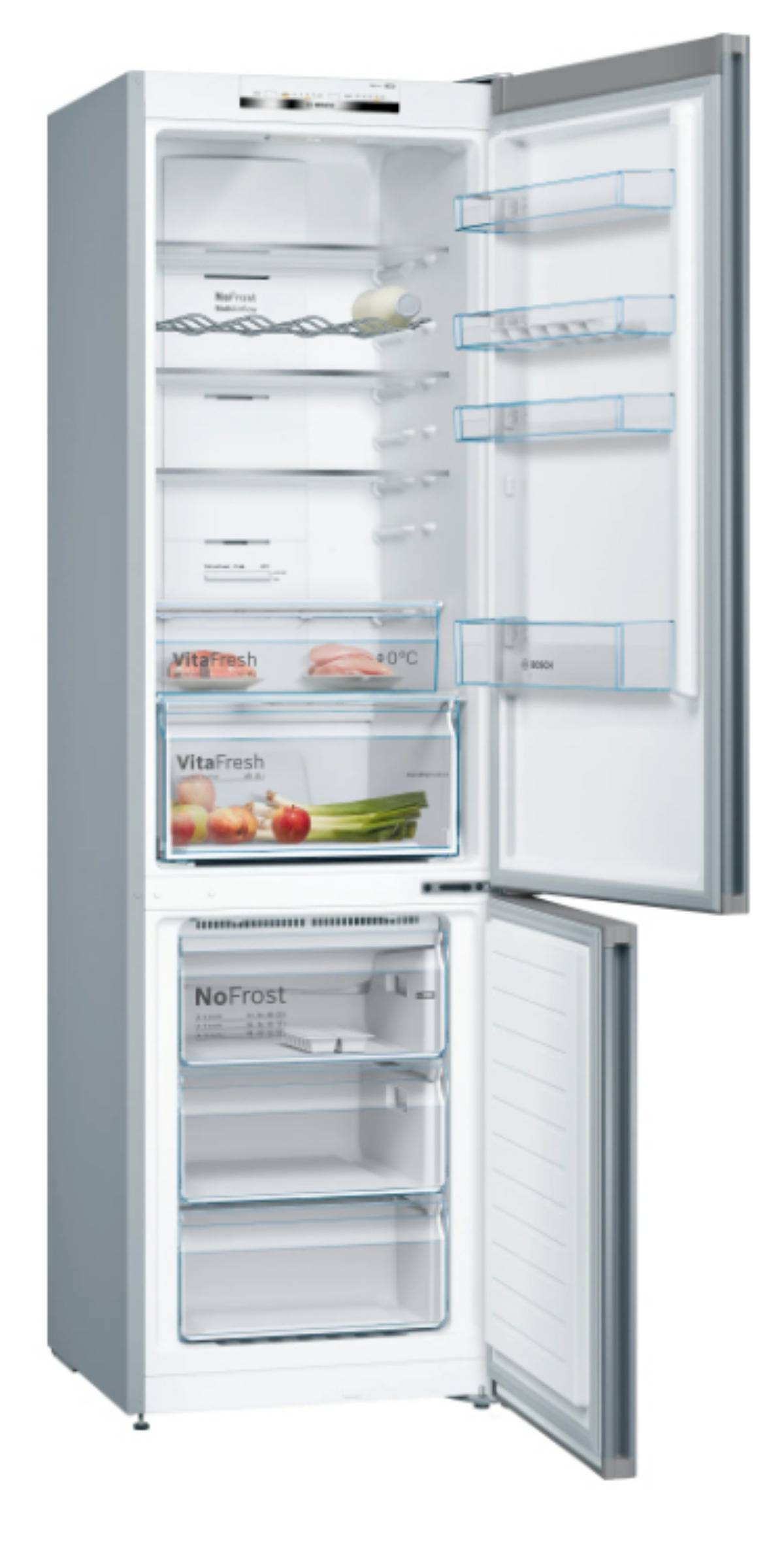Bosch Serie 4 KGN39VIEB Koel-Vriescombinatie 368 L E RVS-1