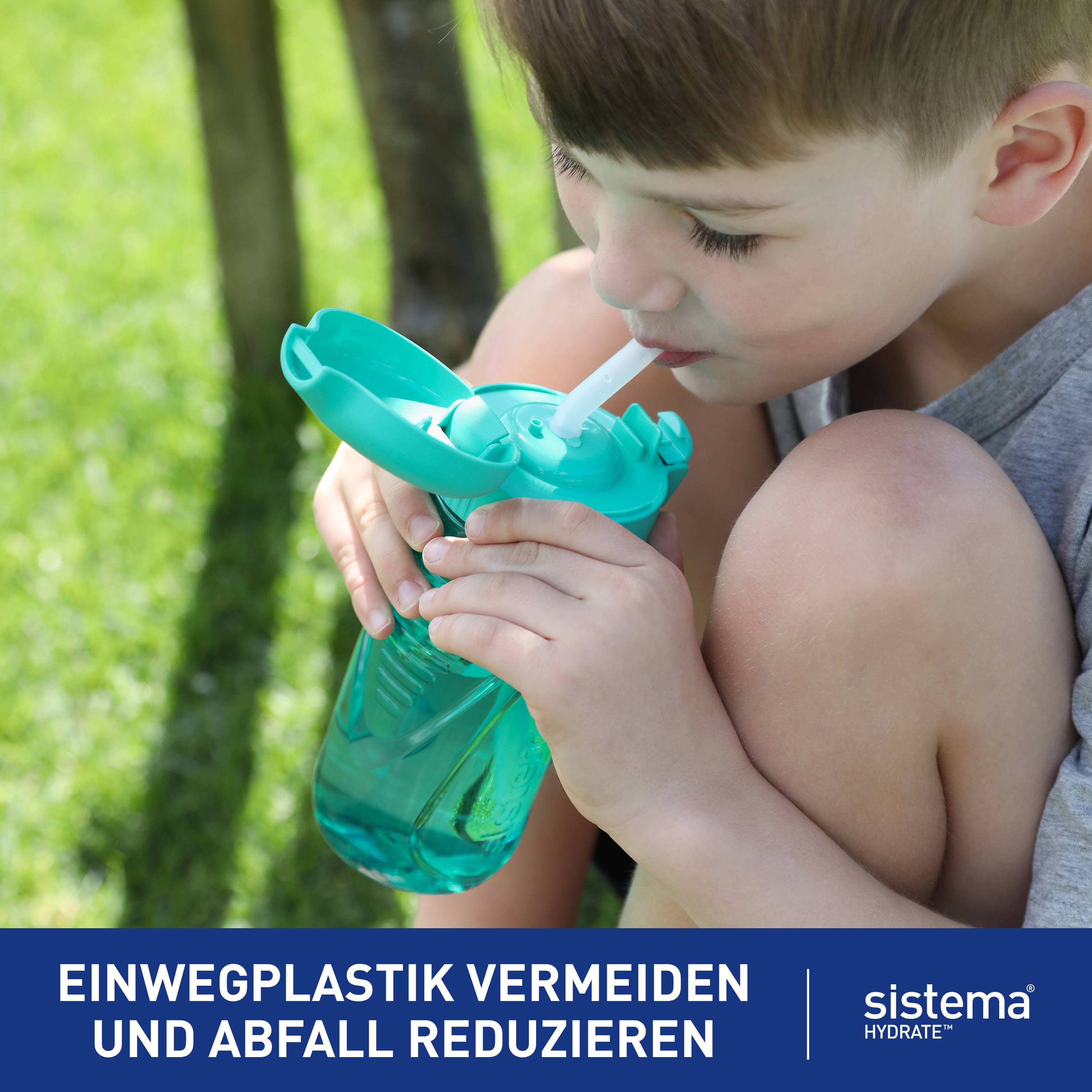 Sistema Plastics Trinkflasche Hydrate Quick Flip 520 ml sortiert-0