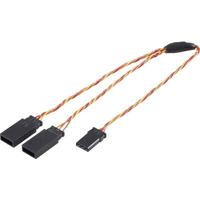 Modelcraft Servo Y-kabel [2x JR-stekker - 1x JR-bus]  0.50 mm²  