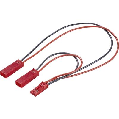 Modelcraft Parallel-kabel [1x BEC-bus - 2x BEC-stekker] 10.00 cm 0.25 mm²  