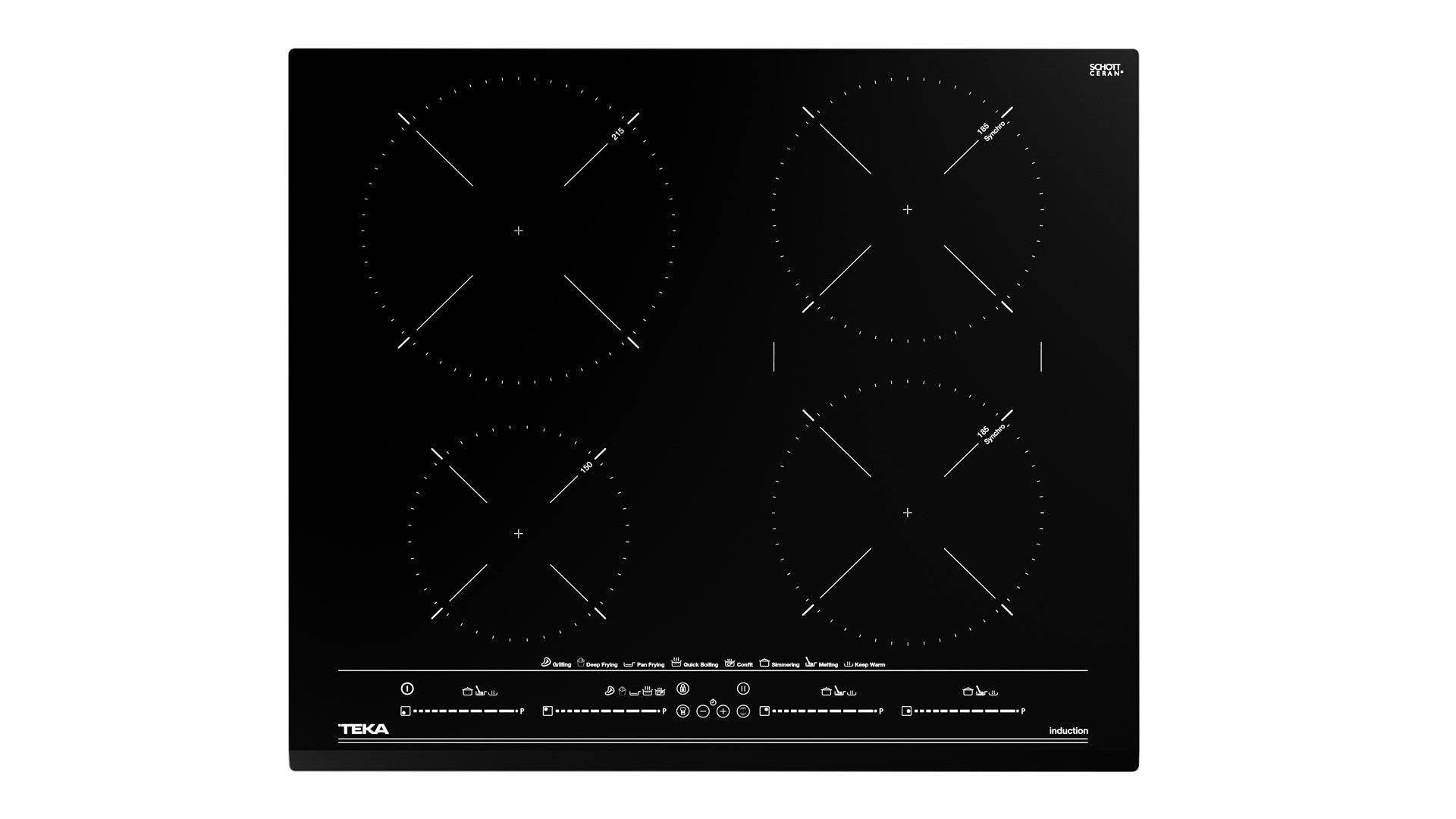 Teka Inductiekookplaat 4 Zones Zwart IZC 64630 BK MST-0