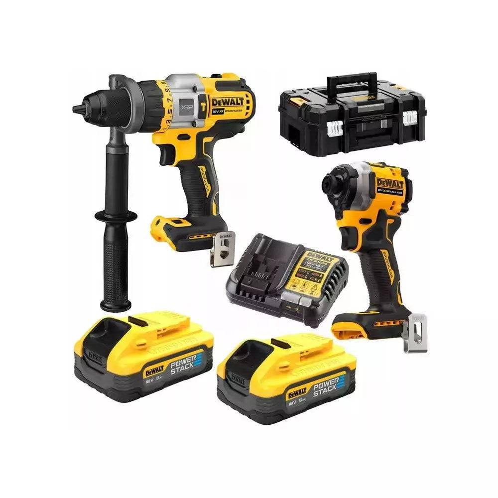 DEWALT DCK2052H2T Combo Kit met 2 x 5,0Ah POWERSTACK Accu's DCD999 DCF850-0