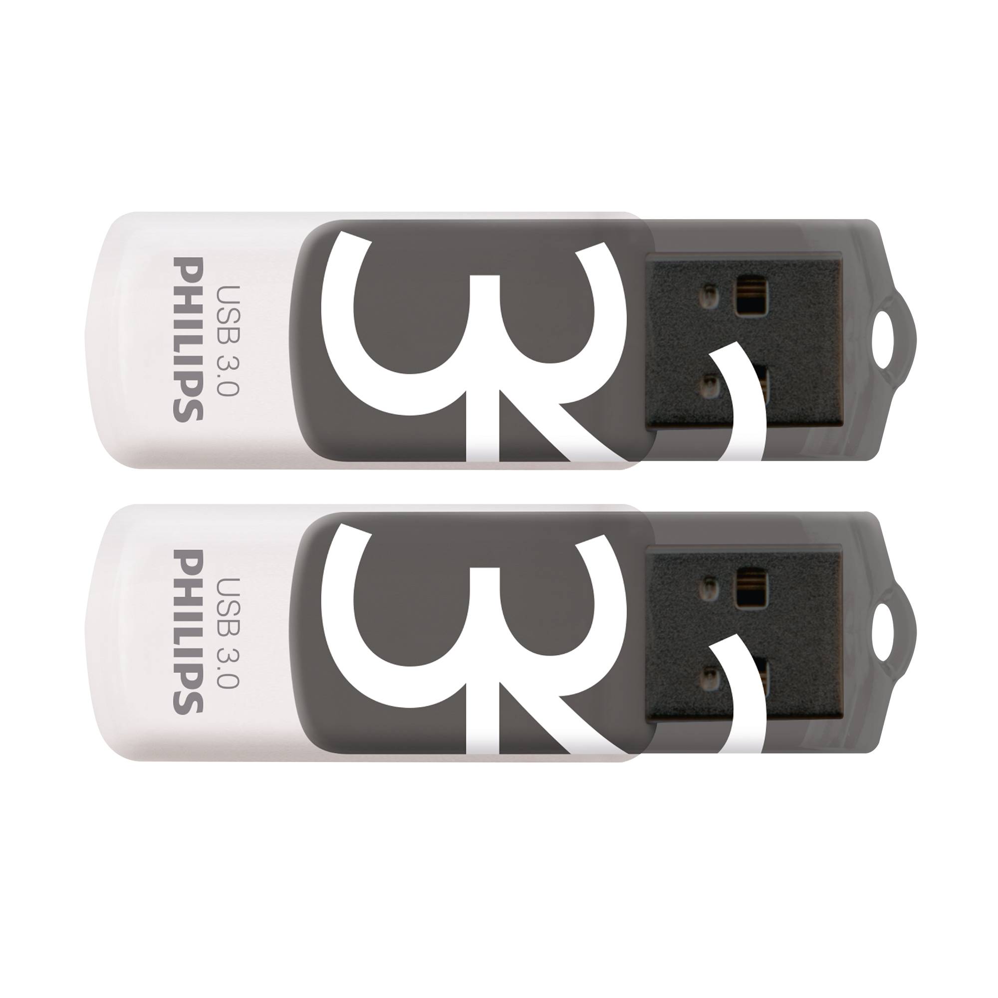 Philips USB-stick 32GB Vivid - USB 3, Shadow Grey, 2-pack-1