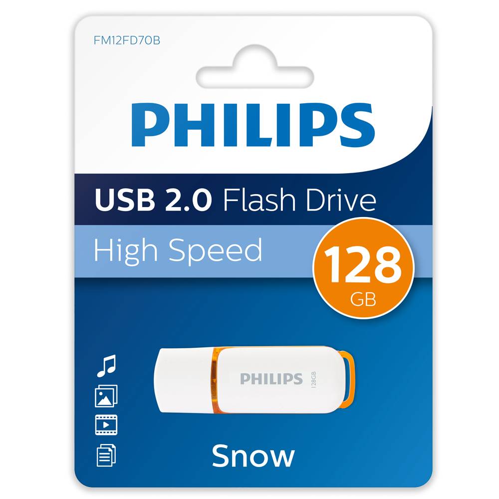 Philips USB-stick 128GB Snow - USB 2, Sunrise Orange-0