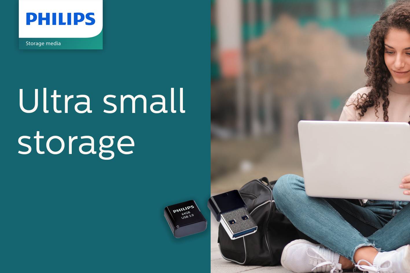 Philips USB-stick 64GB Pico - USB 3, Midnight Black-2